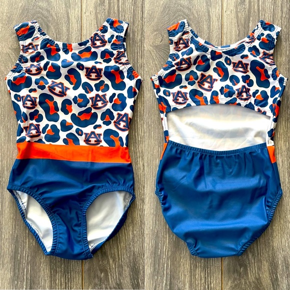New Custom Auburn University Tigers AU Gymnastics Dance Leotard - Picture 1 of 1